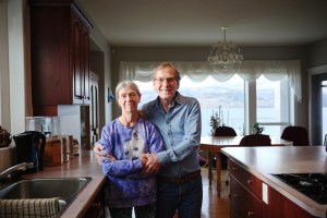 Jerry and Lyle in their kitchen in Kelowna, B.C.
