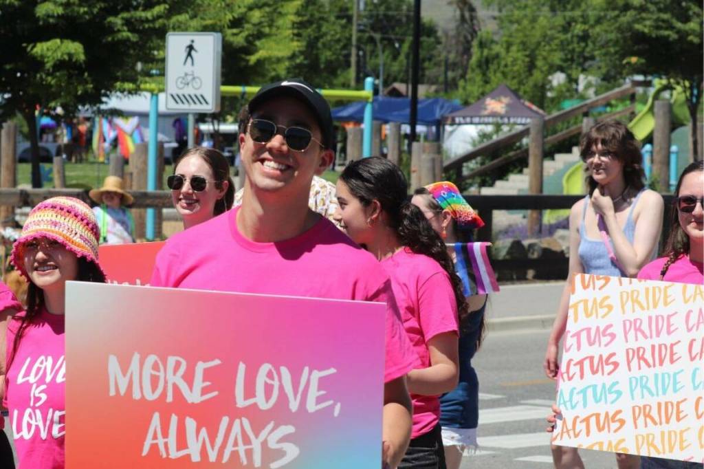 Vernon Pride Society hosted the Pride March at Civic Memorial Park on Sunday, June 8, as hundreds turned out to support pride.