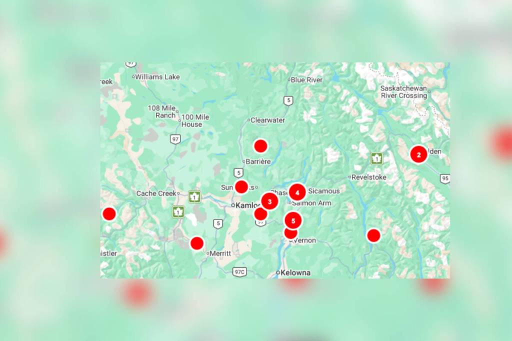 Wind wreaks havoc in North Okanagan-Shuswap